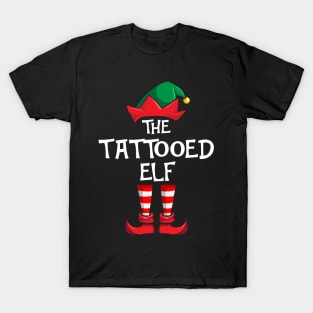 Tattooed Elf Matching Family Christmas T-Shirt